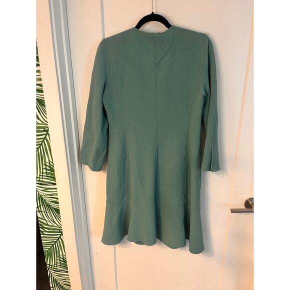 Armani Collezioni Green Round Neck Blazer Dress Size 6 - Picture 2 of 5